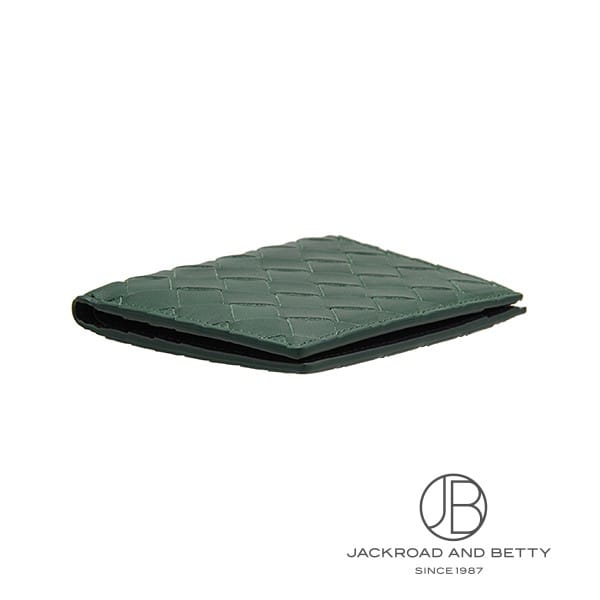 イントレチャート 二つ折り ウォレット エメラルドグリーン[742143