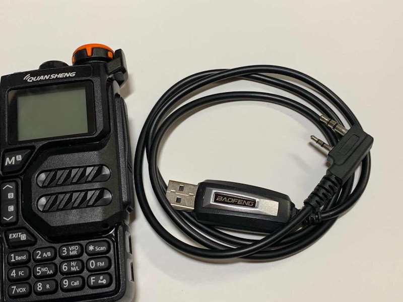 UV-K5、カスタムファームウェア（広帯域受信機化）の書込みと送信