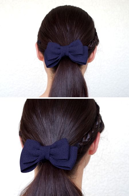 ヘアアクセサリー】リボンゴム/ハンドメイド/リボン ゴム/シンプル