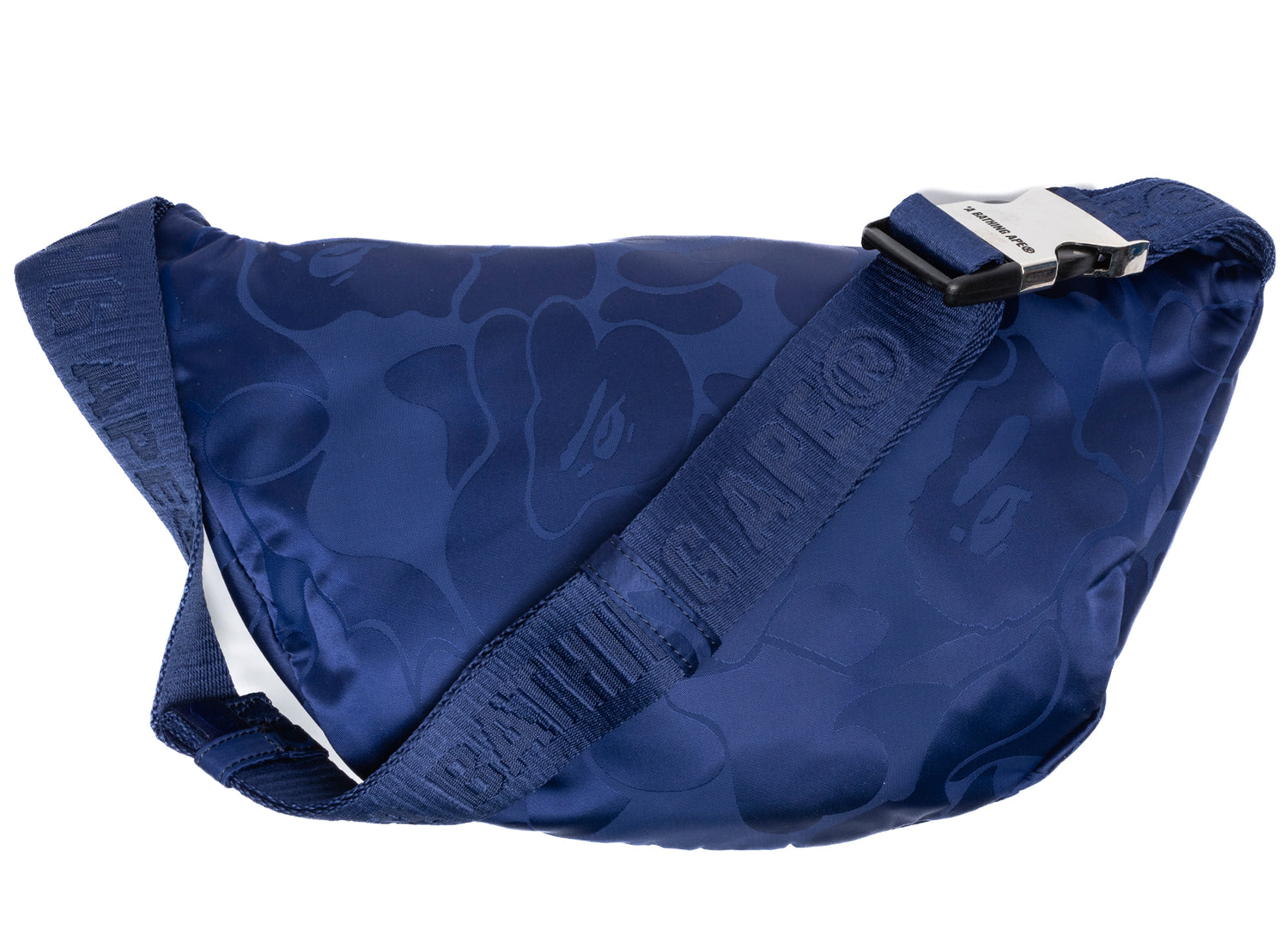 A Bathing Ape Tonal Solid Camo Waist Bag in Navy – Oneness Boutique