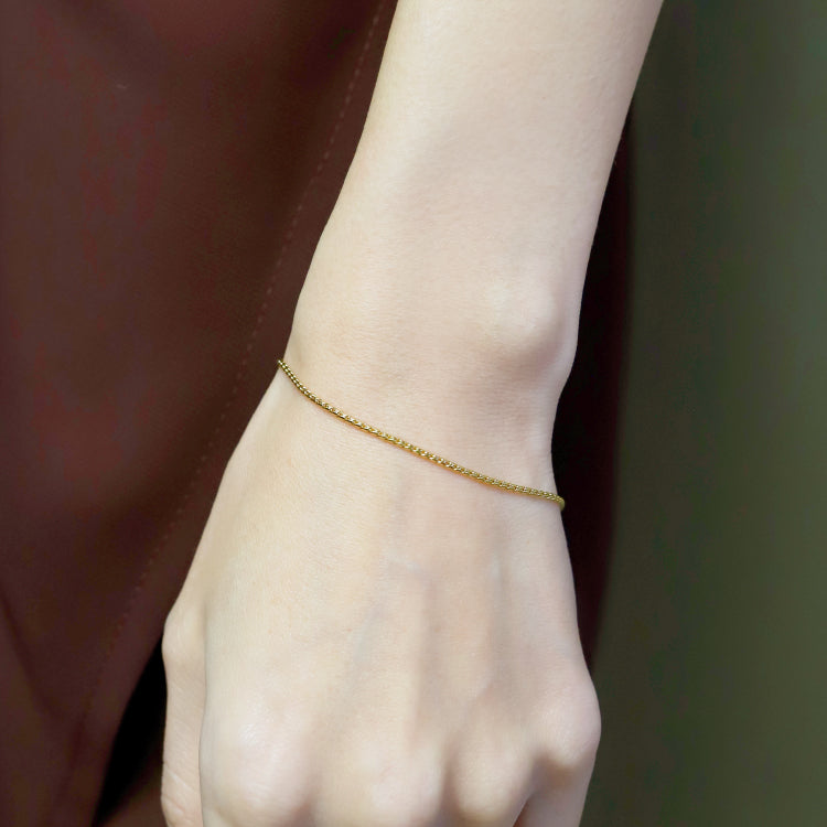 ツイストチェーンブレスレット GD