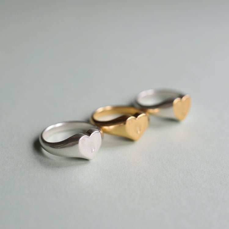 ハートシグネットリング SV