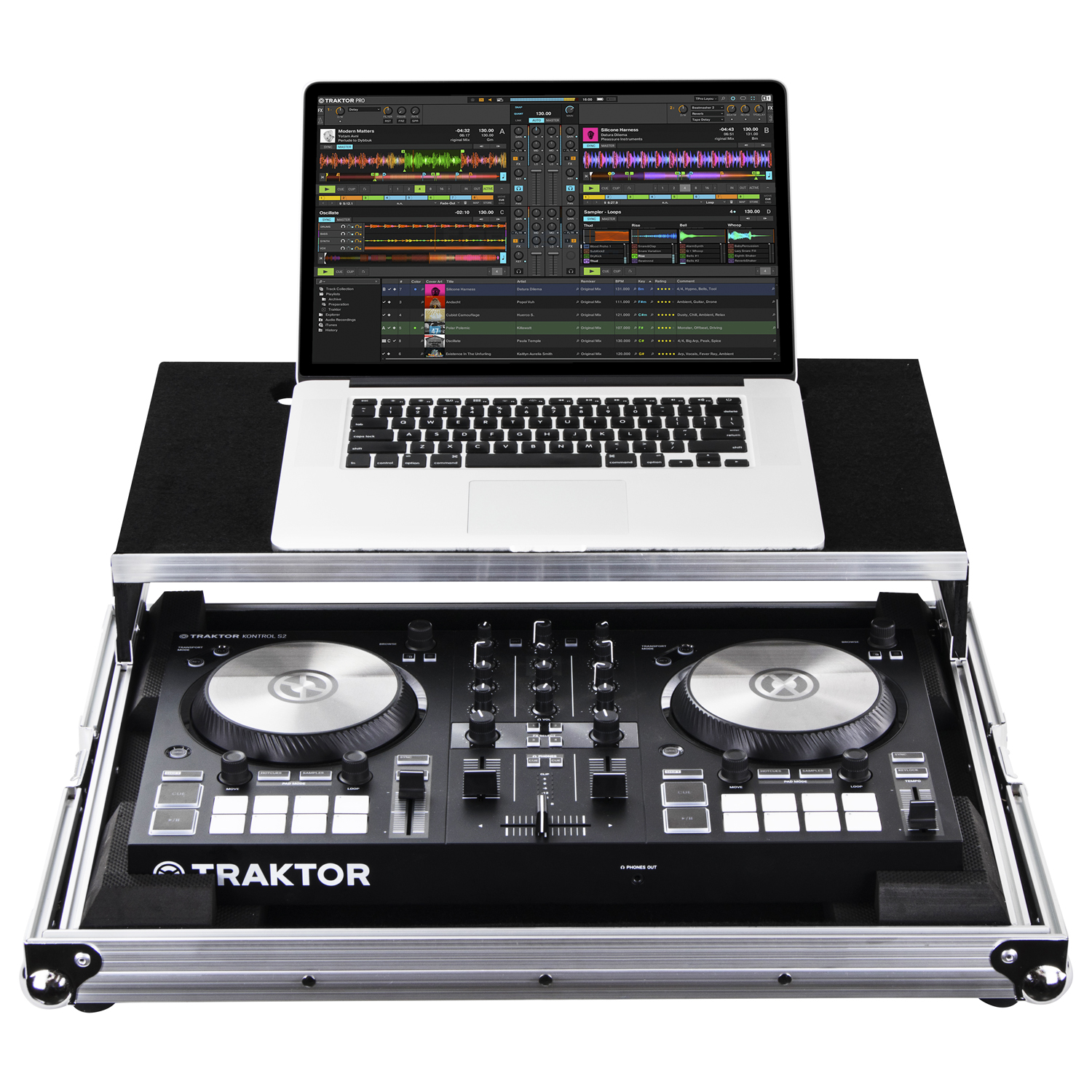 Low Profile Native Instruments Traktor Kontrol S2 MK3 Case with