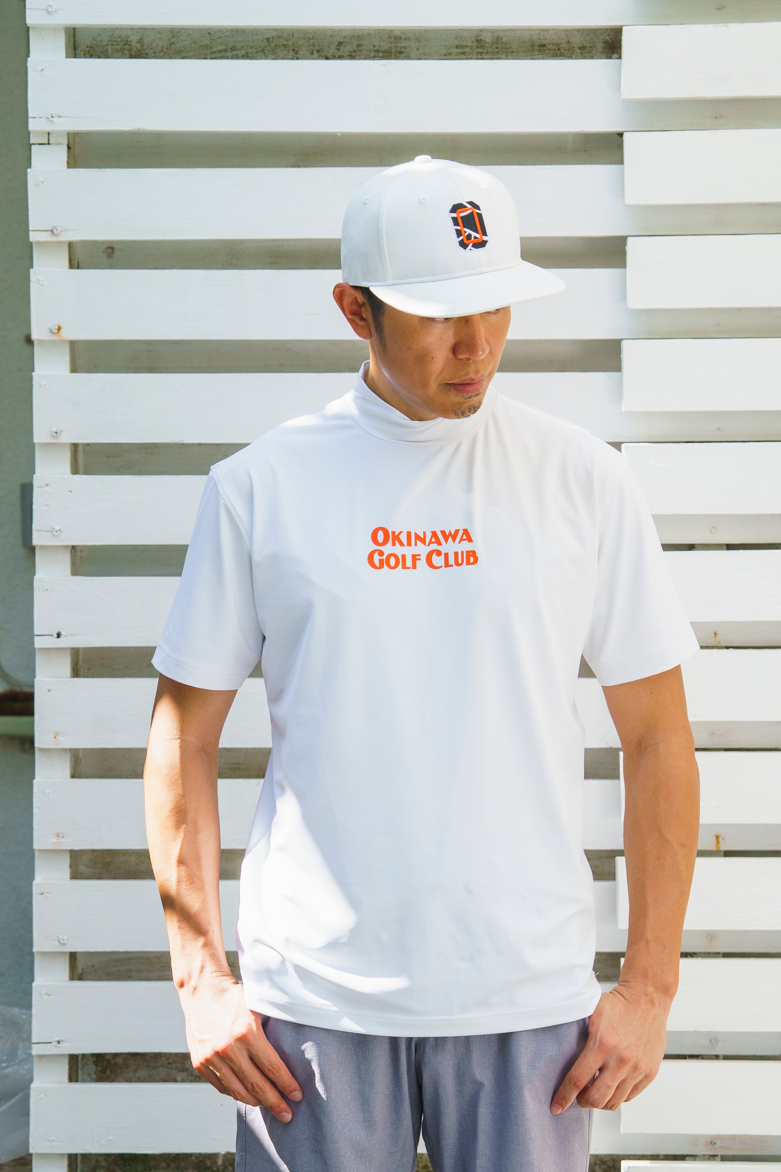 NEW＊【UNISEX】Standard Mock neck Shirt Chill Golf Life Cart Higa