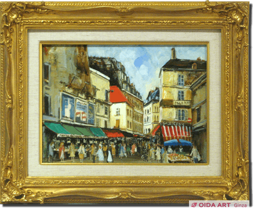 関拓司 ムフタール街景 | 絵画など美術品の販売と買取 | 東京・銀座