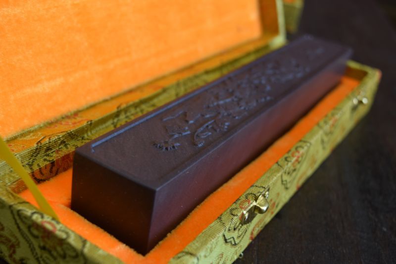 高級文鎮 端渓宋坑文鎮 四君子 竹 | 書道用品専門店【大阪教材社】