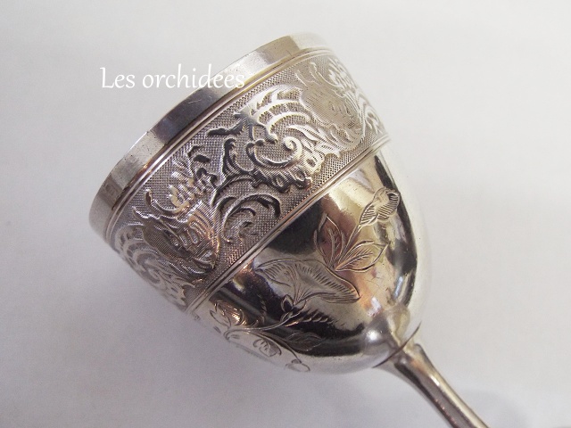 フランス アンティーク 純銀 ゴブレット ・ エッグカップ comperat