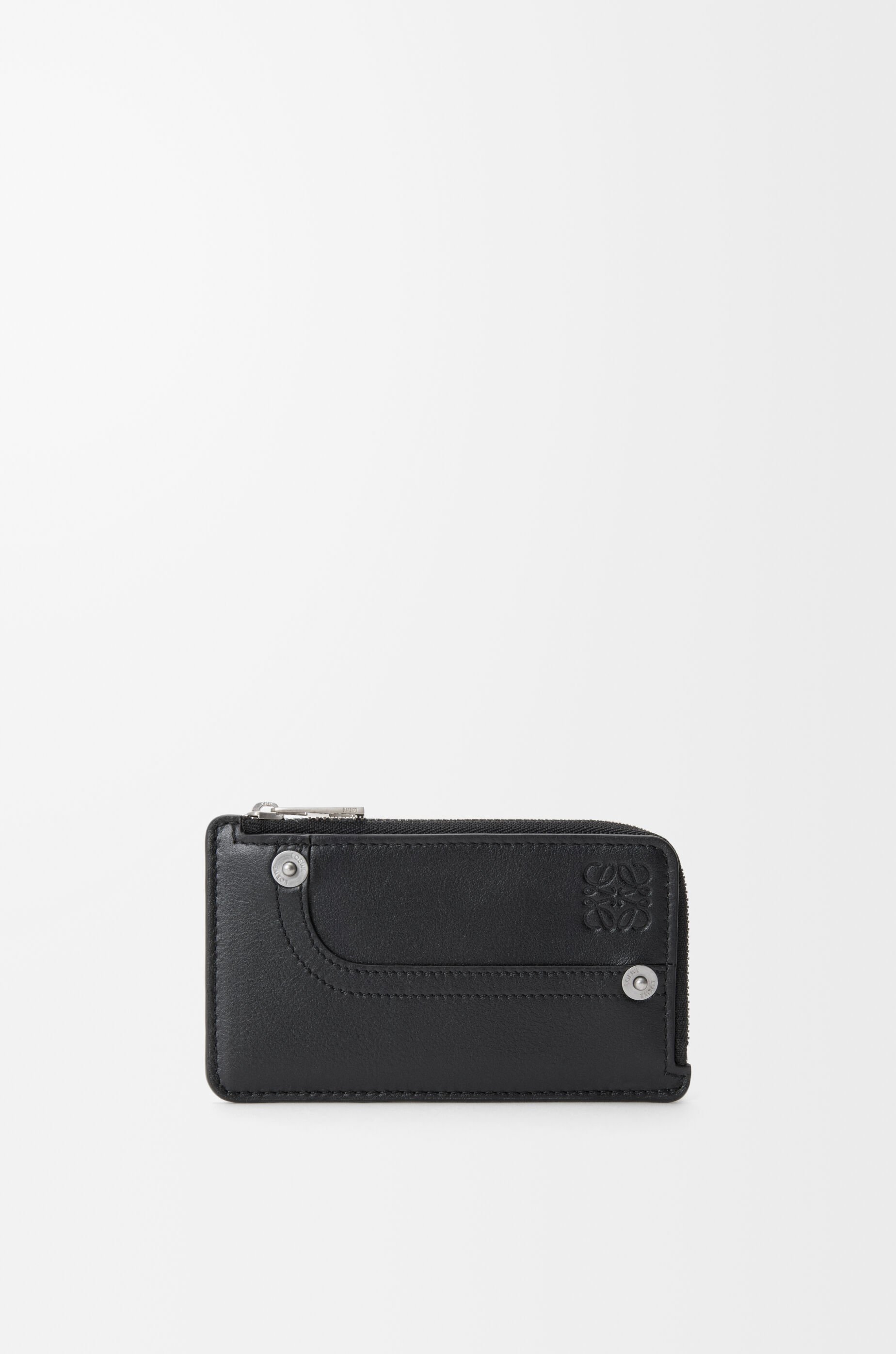 パンタ コインカードホルダー（シャイニーカーフ） ブラック - LOEWE