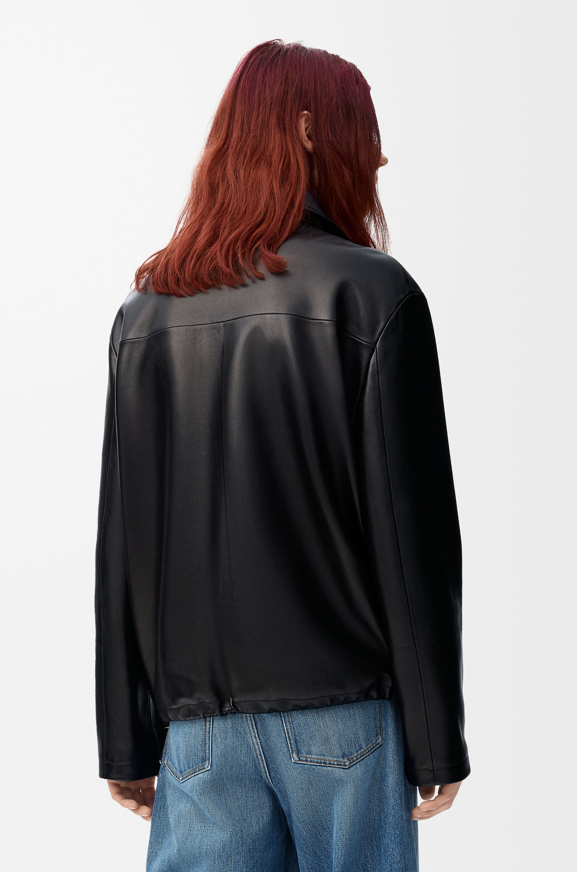 ジップアップ ジャケット（ナパラム） ブラック - LOEWE Japan