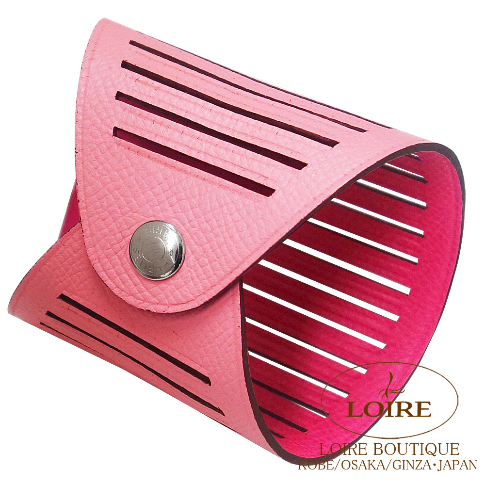 美品✨HERMES エルメス プティアッシュ シルクブレスレット ピンク エルメス<br>petit h [プティ アッシュ]<br>ブレスレット アジュレ<br