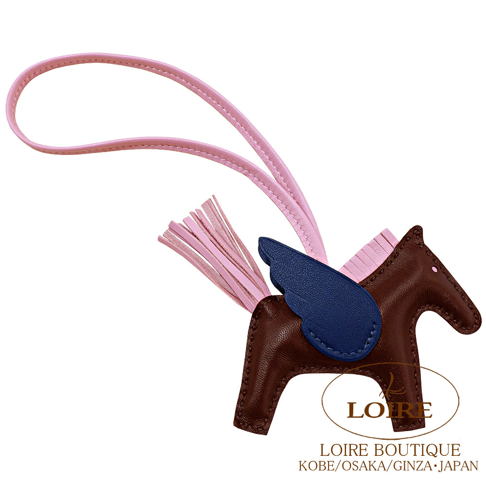 エルメス ロデオ ペガサス チャ一ム PM エルメス ロデオチャームペガサスPM ブラック/エトゥープ アニョーミロ