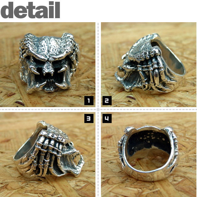 PREDATOR HEAD RING (RING)(COLOR:SV)