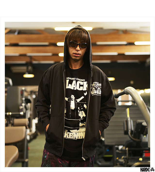 ハードコアチョコレート) HARDCORE CHOCOLATE 蝶野正洋 ZIPパーカ