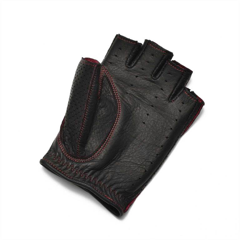 CACAZAN（カカザン）Driving Gloves / DDR-070 Black(Redステッチ