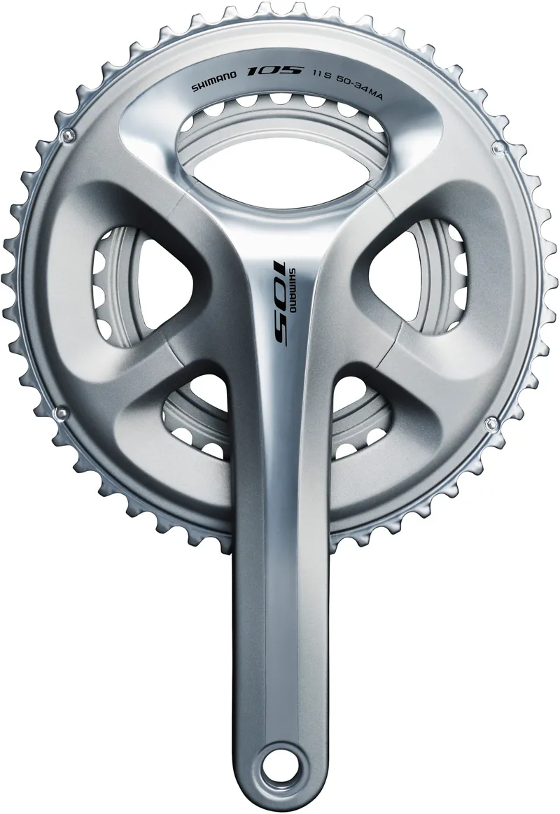 Shimano 105 FC-5800 Double HollowTech II 11Speed Chainset Silver