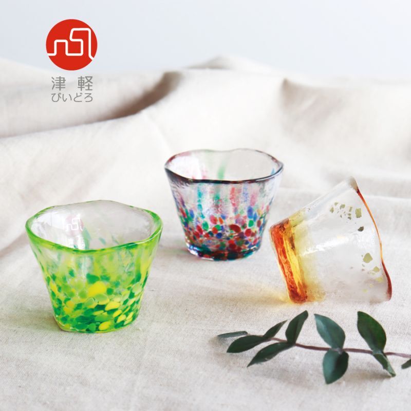 津軽びいどろ】盃コレクション ストレートスマート 雲海 ねぶた夜祭 山