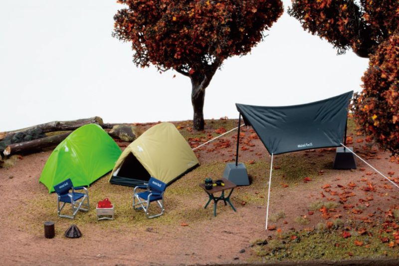 モンベルファン必見！ムーンライトテントなどの超精巧なミニフィギュア