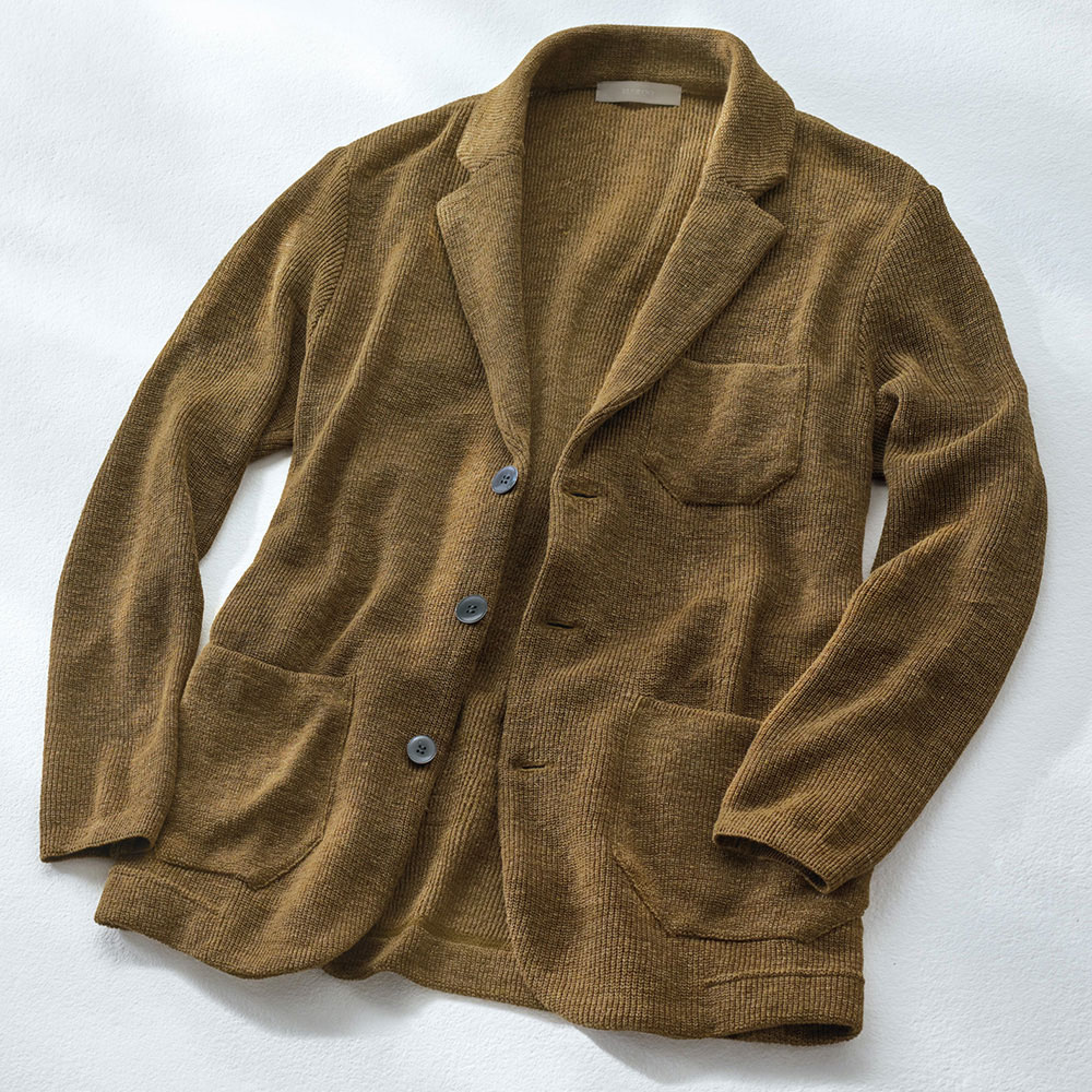 ラグログ 洗えるリネン・片畦ジャケット | ライトアップオンラインストア
