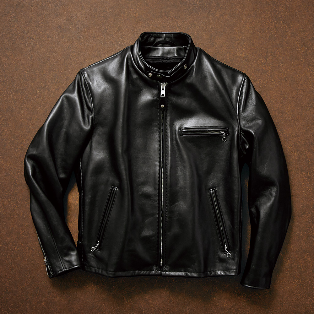 ショット シングルライダースジャケット／641 | ライトアップ