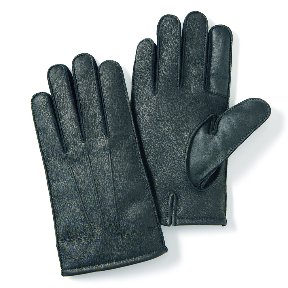 GUCCI ブラック 手袋（鹿革/カシミア） GUCCI ブラック 手袋（鹿革