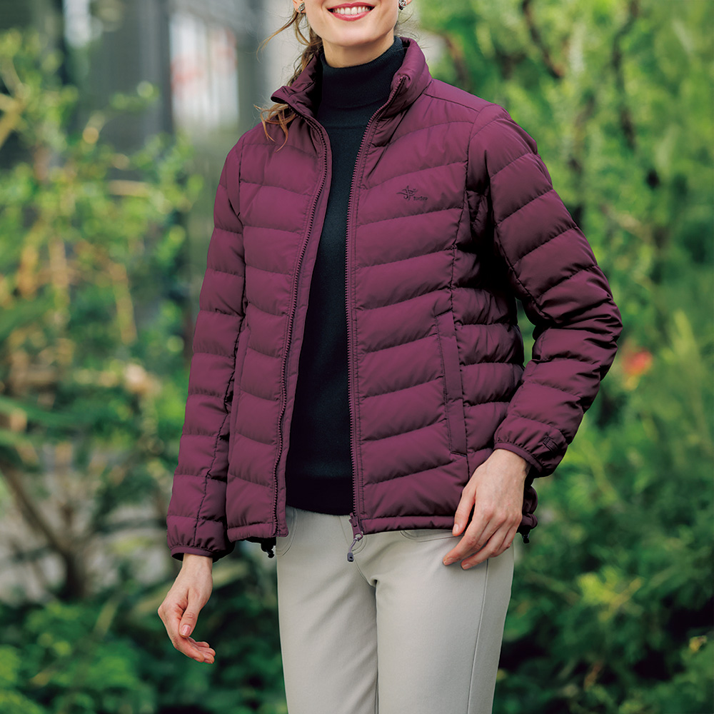 フォックスファイヤー 洗える軽やかダウンジャケット | ライトアップ