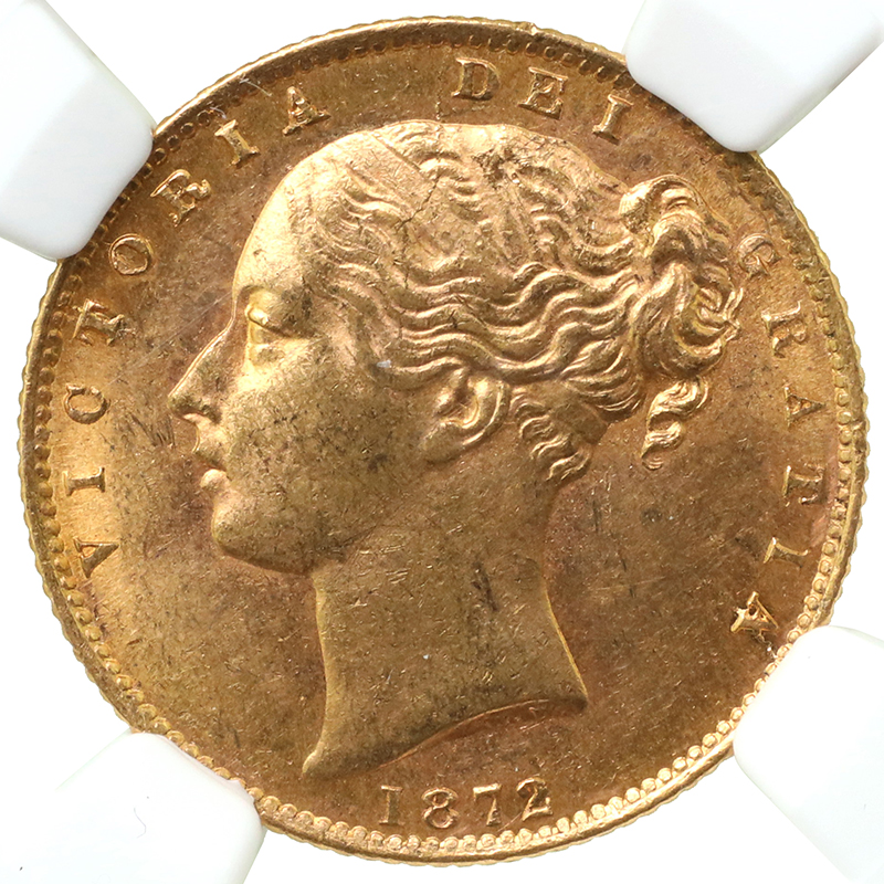 1869年 イギリス ビクトリア ソブリン金貨 NGC MS62 1869年 イギリス