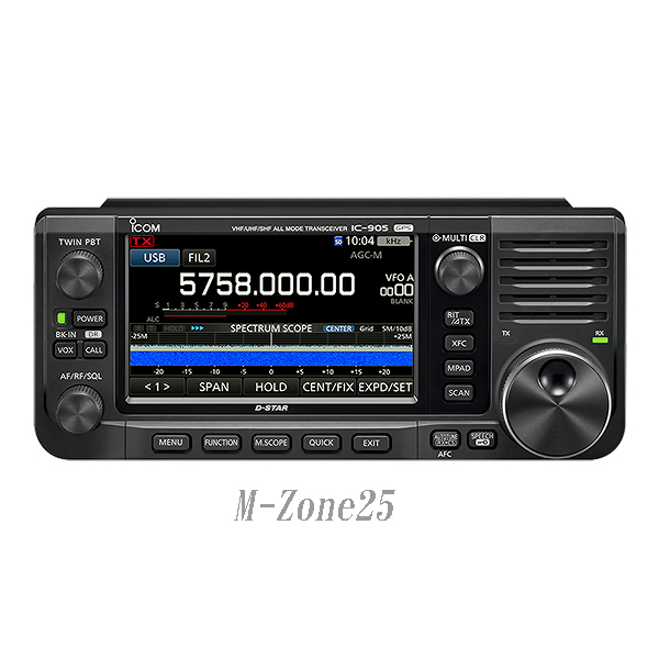 IC-905 アイコム 144/430/1200/2400/5600MHz/ SSB/CW/RTTY/AM/FM/DV/DD