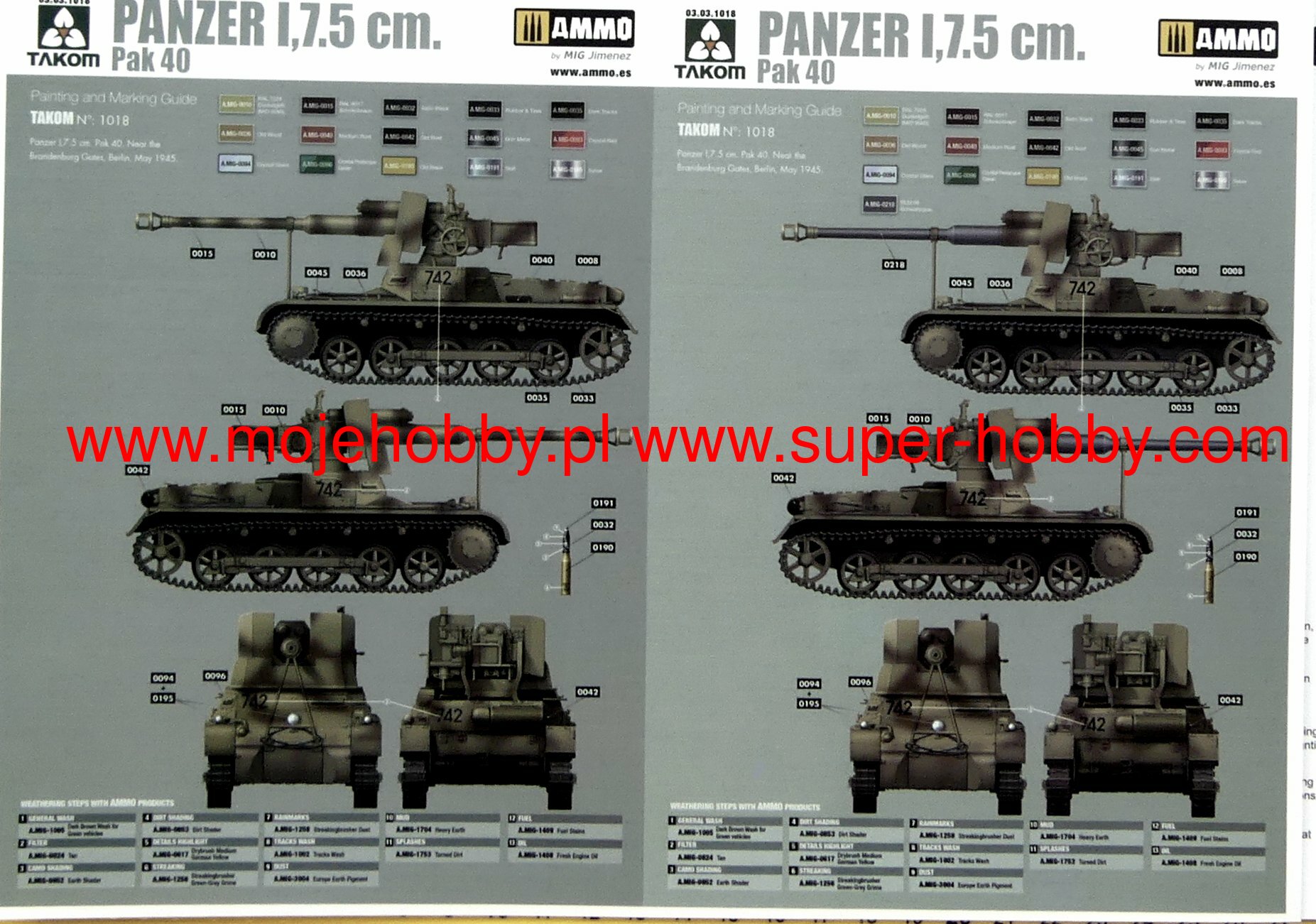 Panzerjager IB mit 7.5cm StuK 40 L/48 model do sklejania Takom 1018