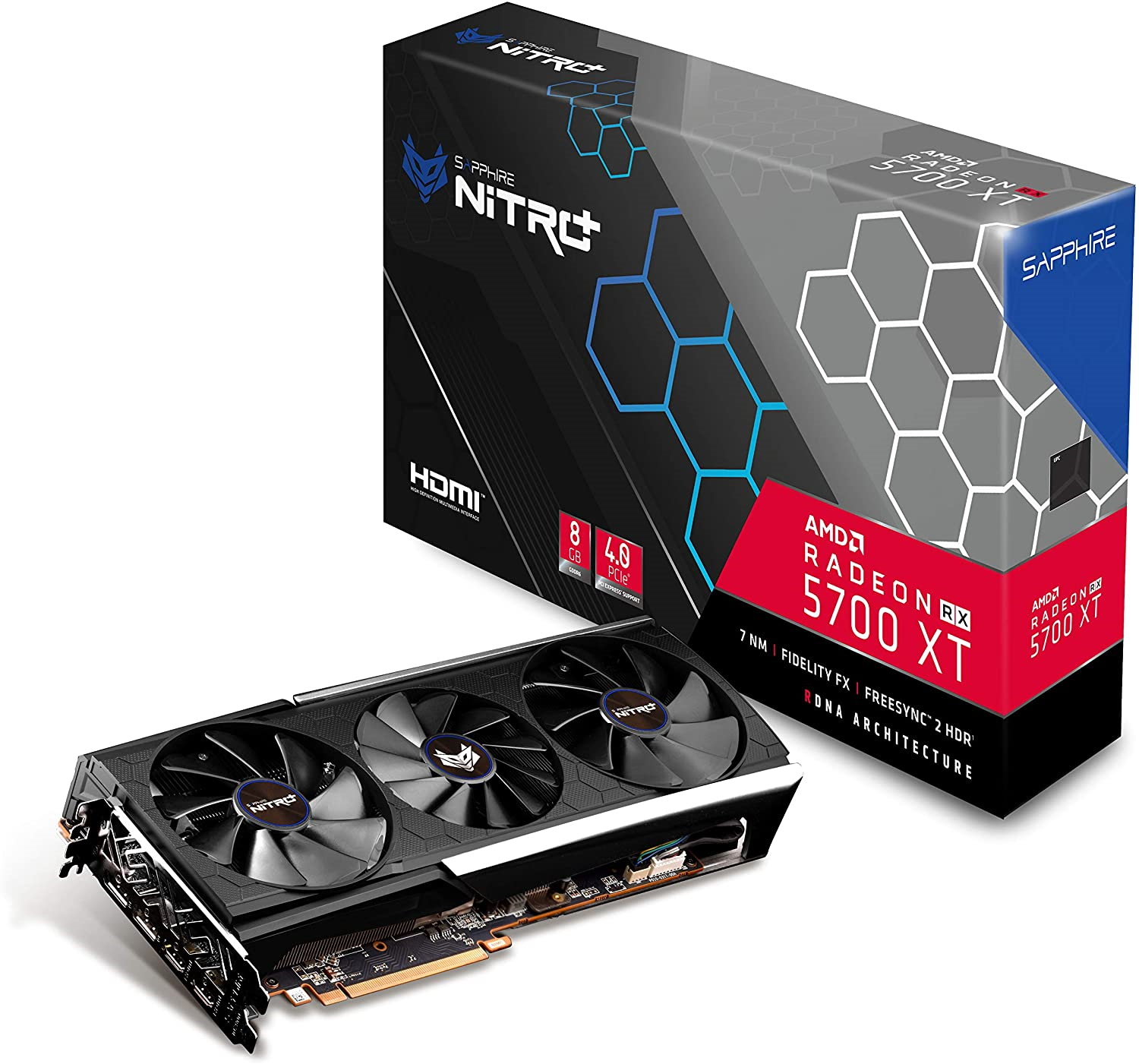 Sapphire Nitro+ RX 5700 XT BE Triple Fan Graphics Card - 8GB