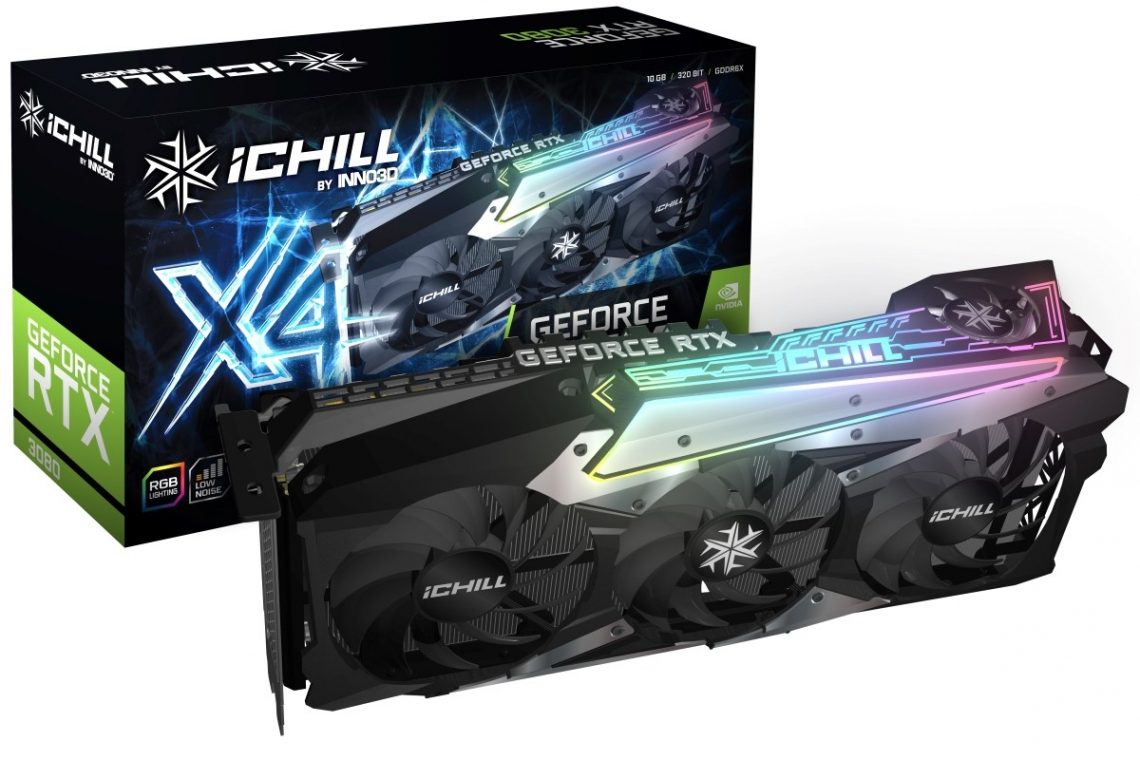 Inno3D Nvidia GeForce RTX 3080 ICHILL X4 LHM 10GB GDDR6X RGB