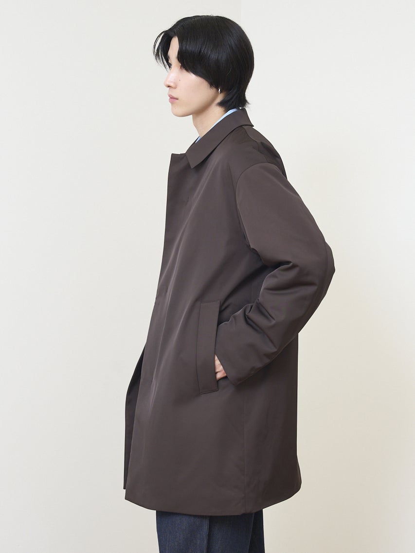 ユニクロC パフテックハーフコート M ダークブラウン UNIQLO 秋に向け