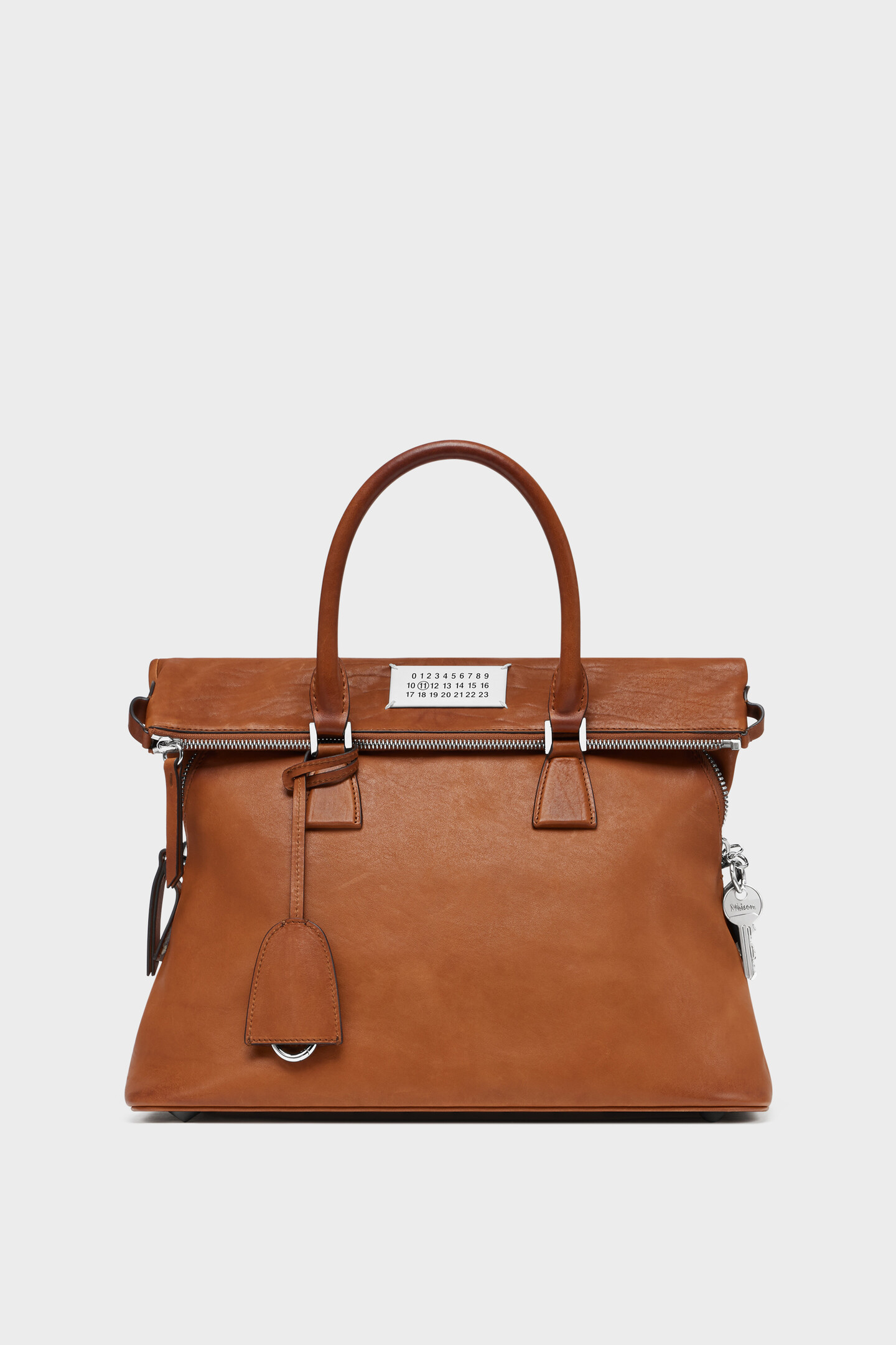 Brown Leather 5AC Crossbody Bag Loved To Death Medium