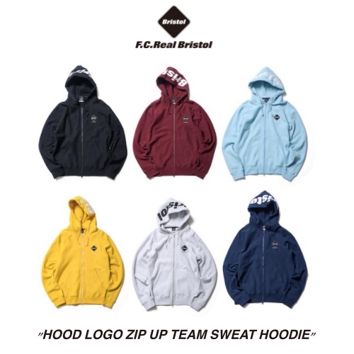 F.C.Real Bristol “HOOD LOGO ZIP UP TEAM SWEAT HOODIE” – メイクス