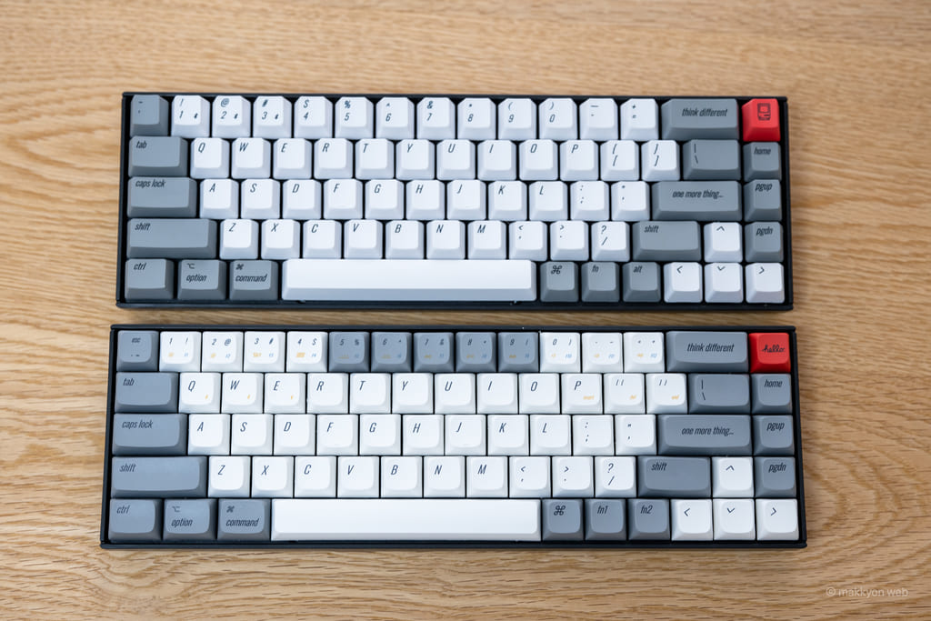 Keychron K2 PBT Retro Mac Keycap Set レビュー／往年のApple