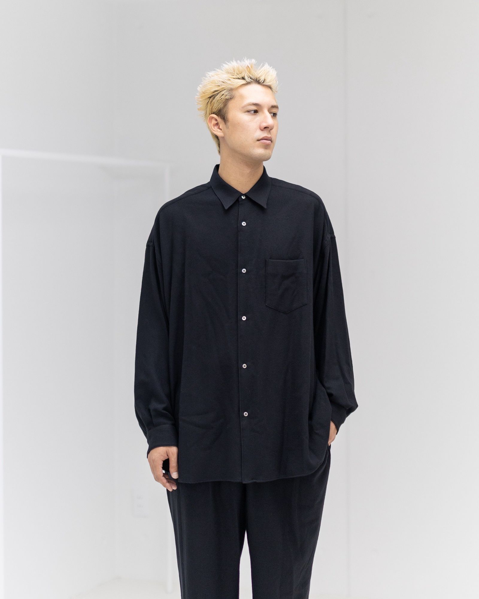 Graphpaper - グラフペーパー25AW Extra Fine Wool Viyella Oversized