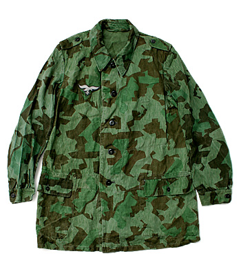 WWII ドイツ空軍、LW スプリンター迷彩(HBT)グランドスモック/実物・極上