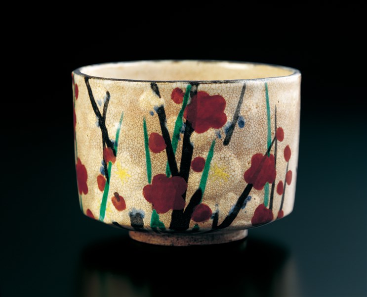 乾山色絵槍梅図茶碗 - MIHO MUSEUM