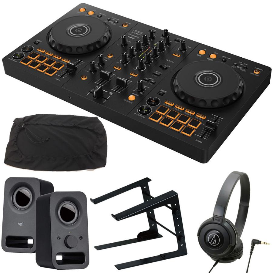 Pioneer DJコントローラー DDJ-FLX4 + ヘッドホン ATH-S100 + PC