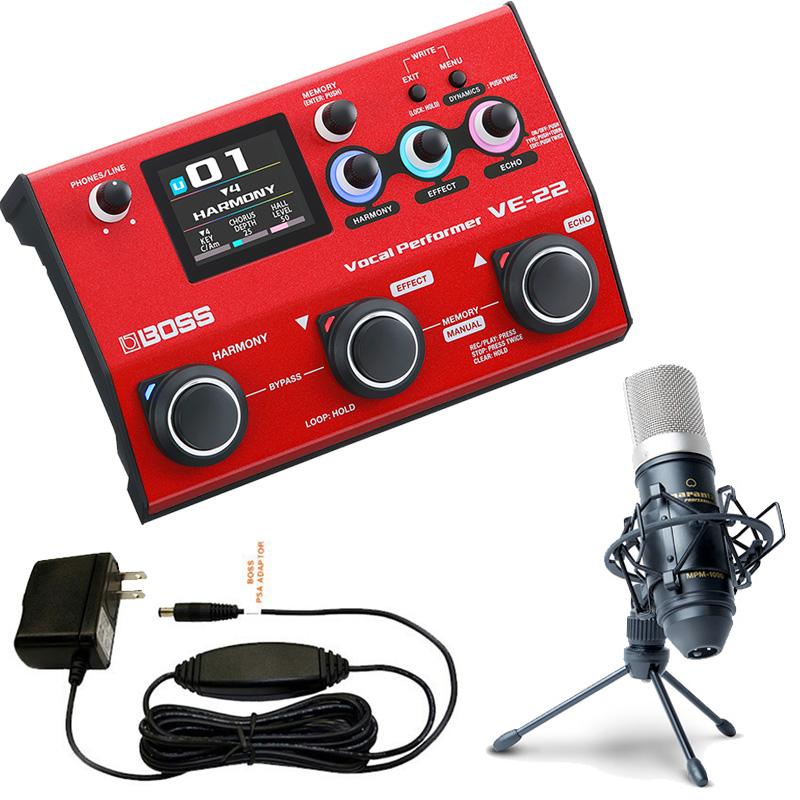 BOSS ボーカル エフェクター VE-22 Vocal Performer + コンデンサー
