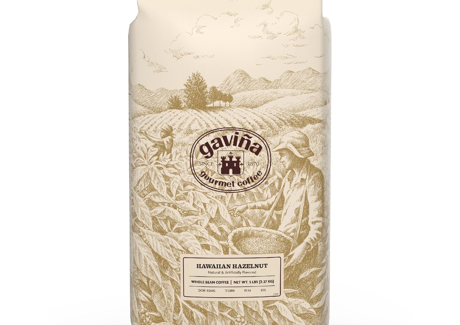 168-Gavina Hawaiian Hazelnut Whole Bean (5 lbs.) – Mission Total