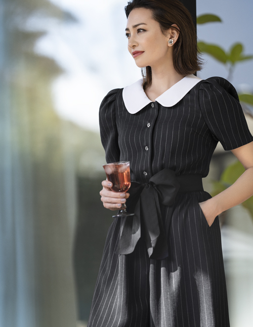 ストライプオールインワンドレス | msgracy