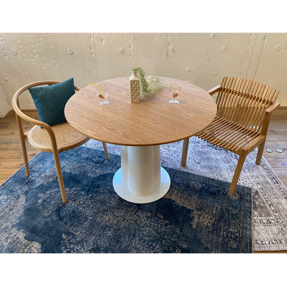 ダイニングテーブルRT-S124A【送料無料】ホワイト/ナチュラル | NOCE