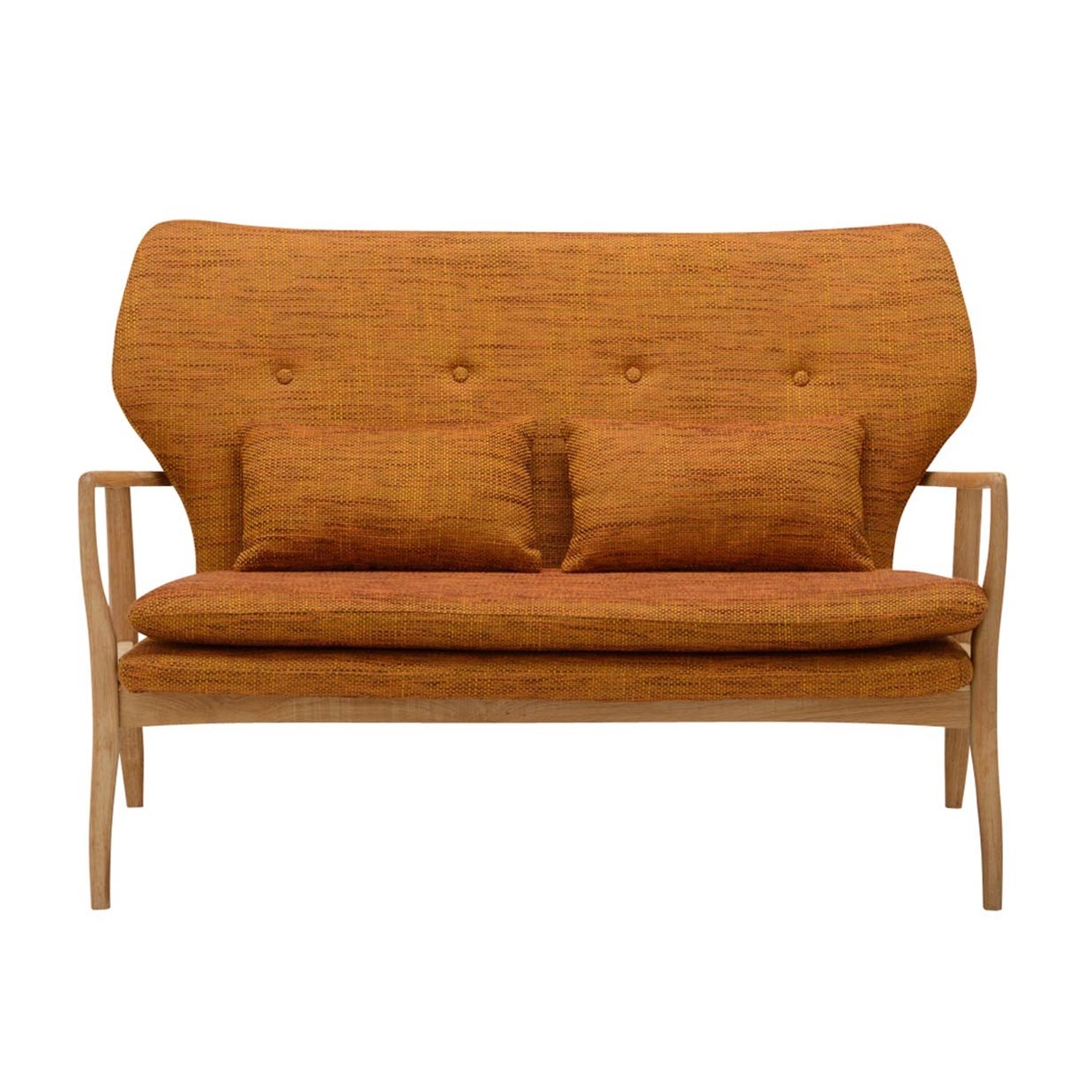 ソファMKDS 2人掛け【送料・開梱設置無料】 オレンジ 通販|インテリア