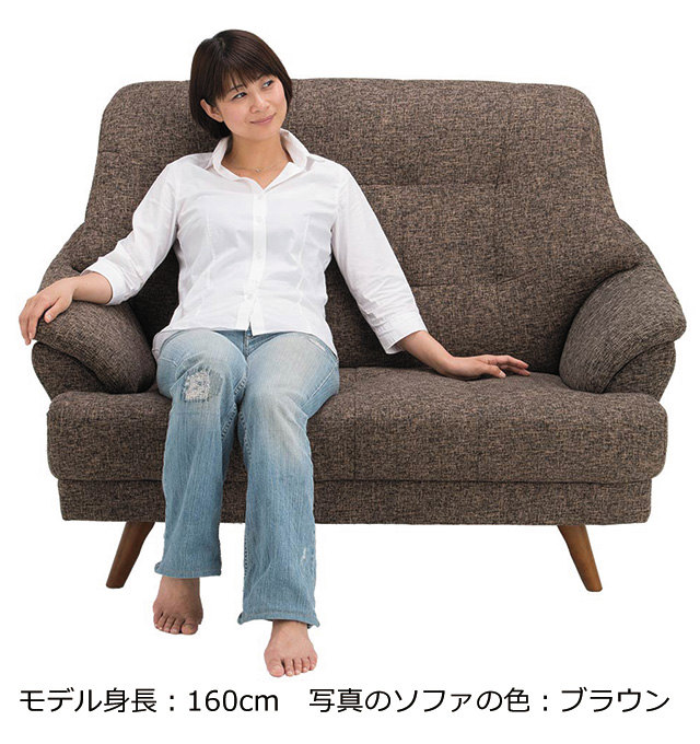 ソファHY2766 2人掛け【送料・開梱設置無料】 オレンジ 通販