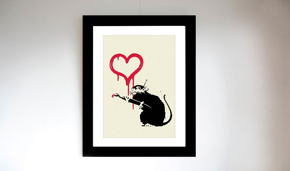 Banksy（バンクシー） -Love Rat -Pest ControlのCOA付き作品を販売 ー