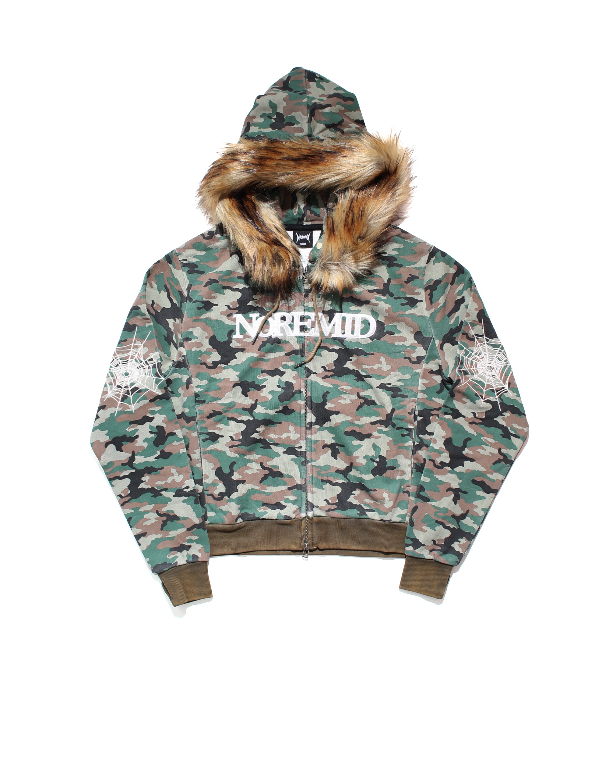 FUR ZIP HOODIE - CAMO – NOREMID