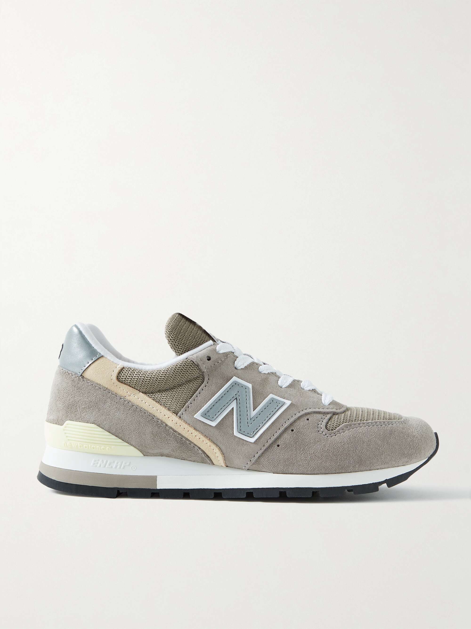 NEW BALANCE 996 suede and mesh sneakers | NET-A-PORTER