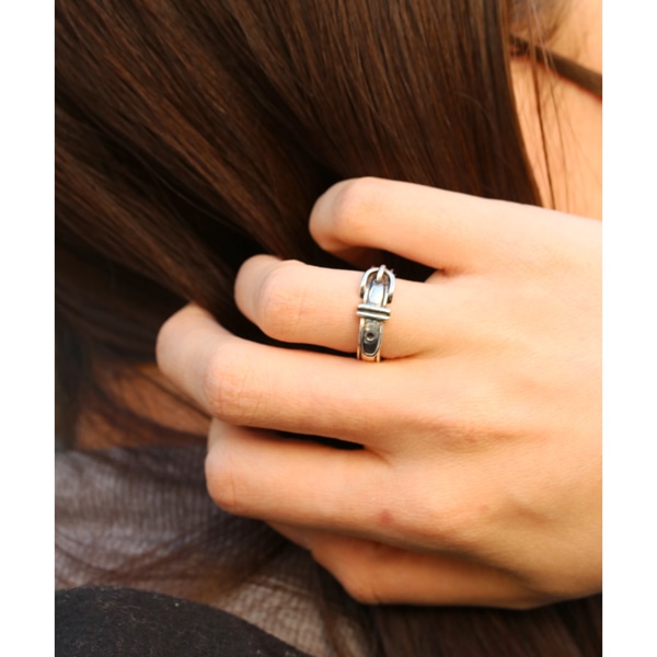 HERMES エルメス サンチュールリング ユーズド 中古(シルバー