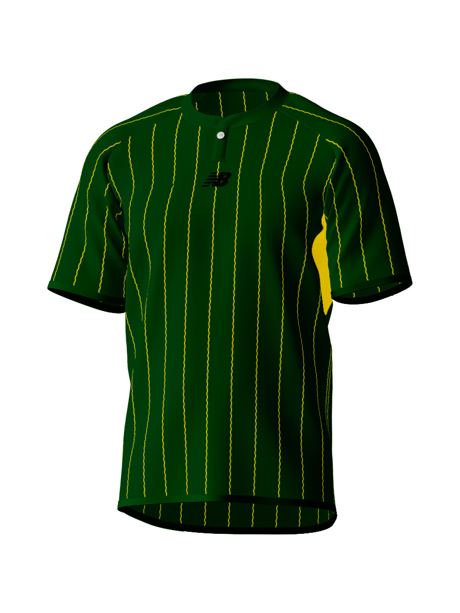 昇華】半袖ラグランスリーブゲームシャツ/ピンストライプ｜JMFC0107