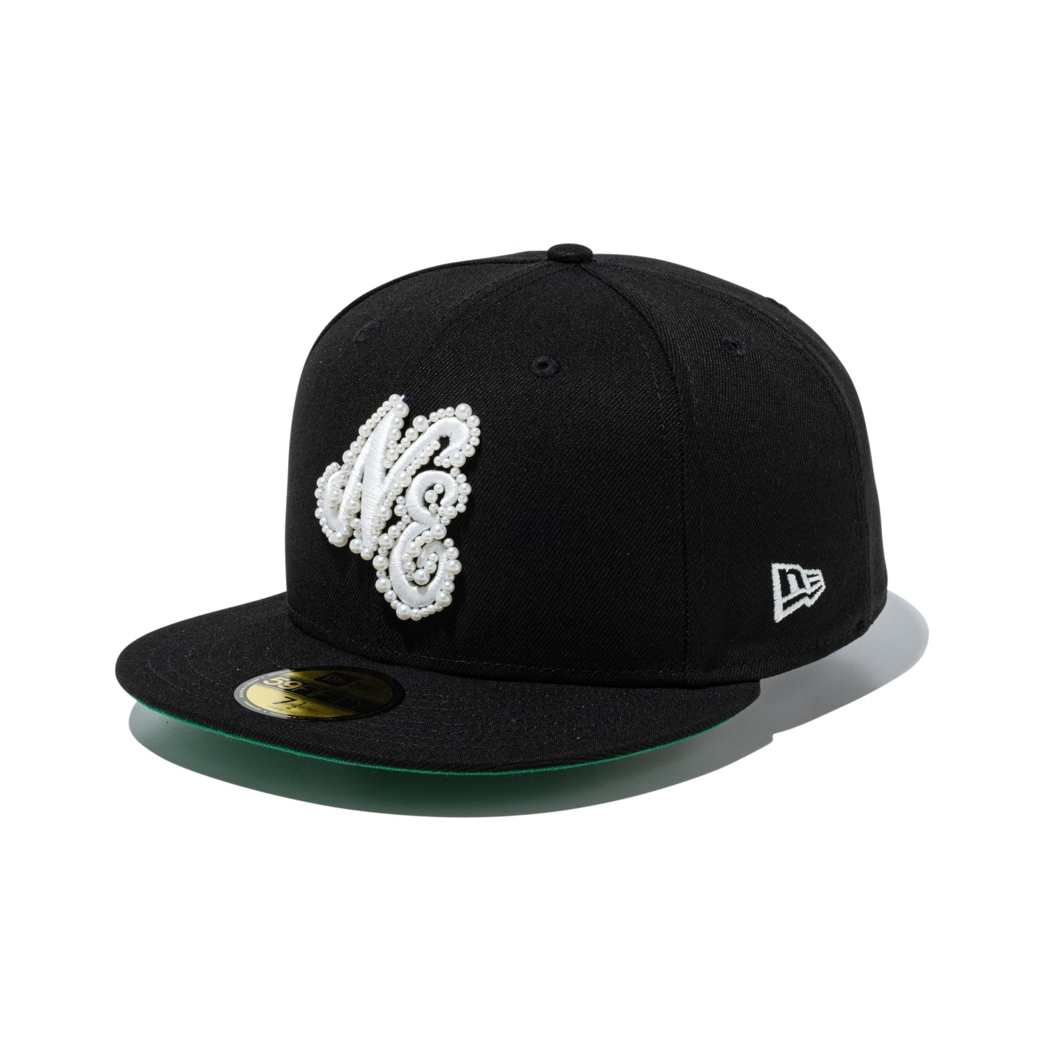 59FIFTY Faux Pearl クラシックロゴ パール ブラック | ニューエラ